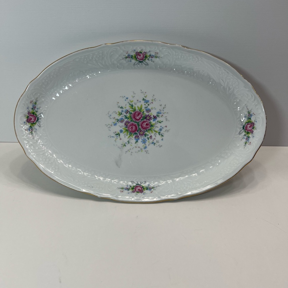 Vintage Schumann Arzberg Bavaria “Dauphine” Oval Serving Platter